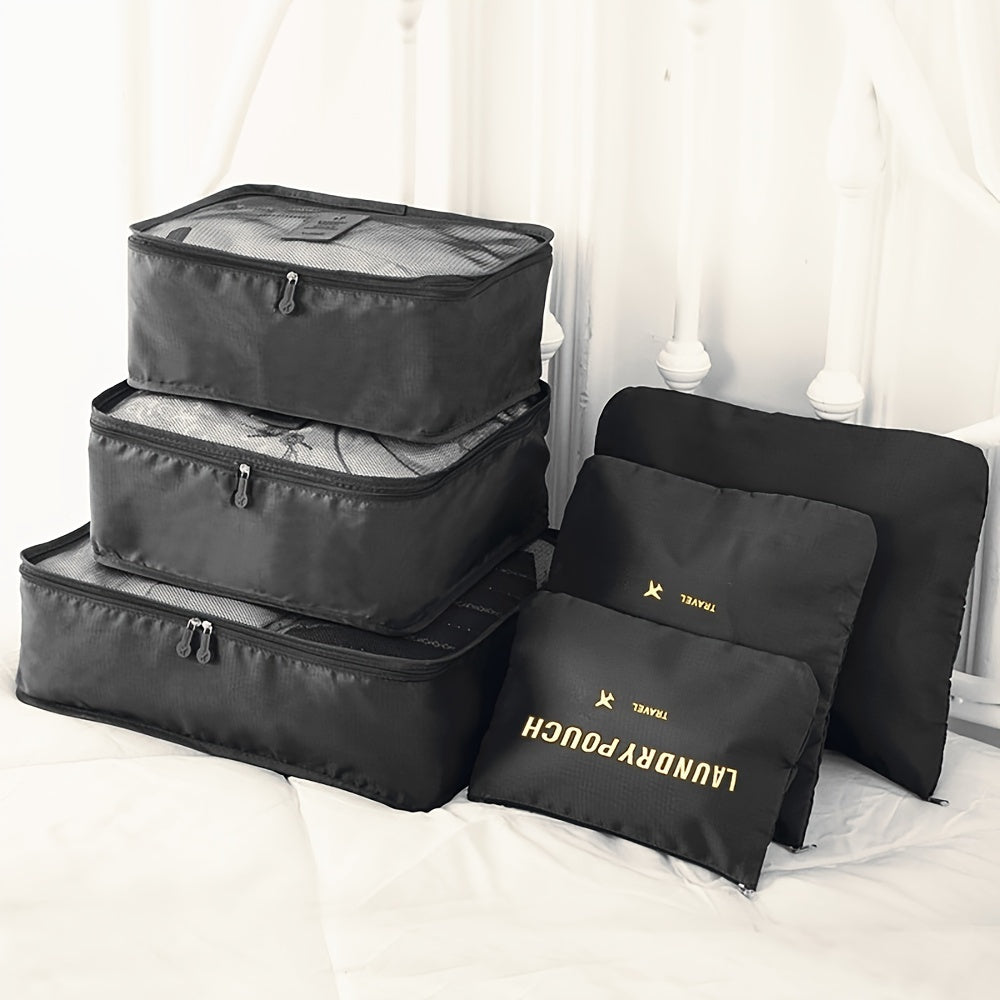 Ensemble 6 sacs de voyage – cubes de rangement dompteur de valise