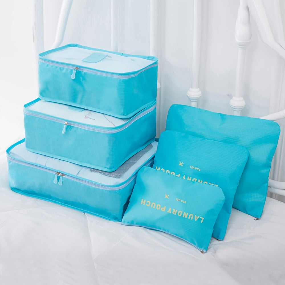 Ensemble 6 sacs de voyage – cubes de rangement dompteur de valise