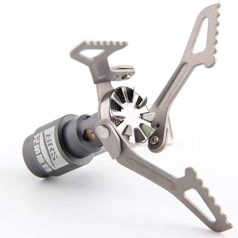 Mini réchaud à gaz léger 25 g BRS, réchaud de camping portable en titane pour extérieur, camping et randonnée