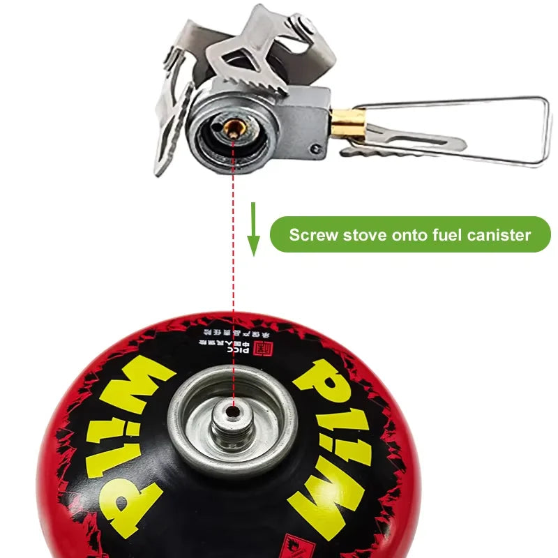 Mini réchaud à gaz léger 25 g BRS, réchaud de camping portable en titane pour extérieur, camping et randonnée