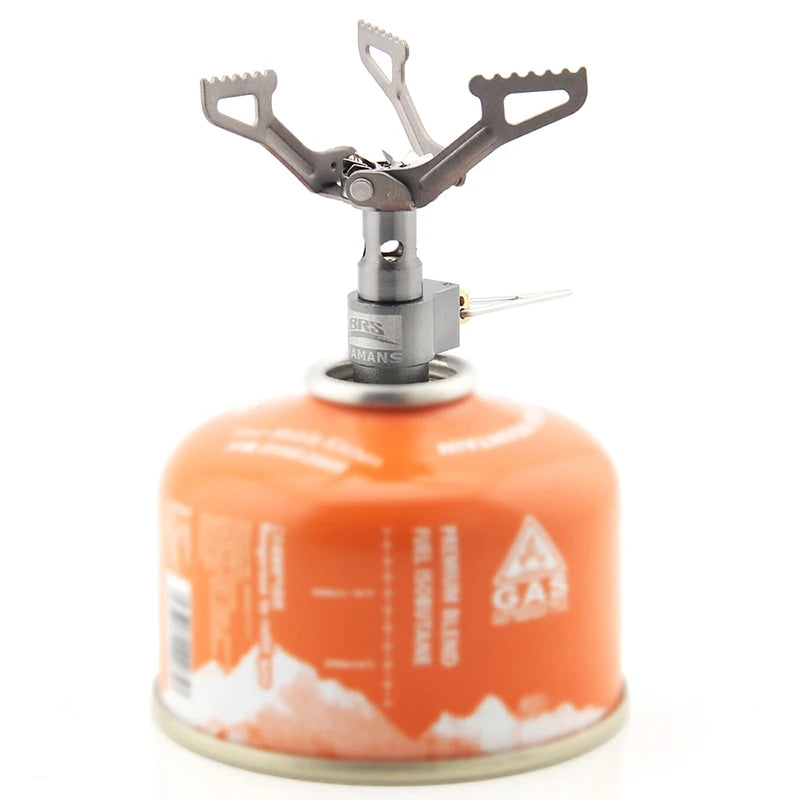 Mini réchaud à gaz léger 25 g BRS, réchaud de camping portable en titane pour extérieur, camping et randonnée