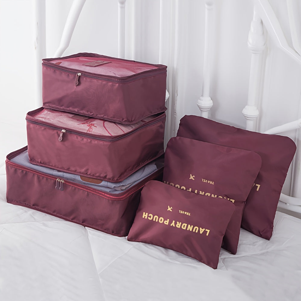 Ensemble 6 sacs de voyage – cubes de rangement dompteur de valise