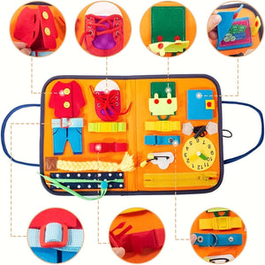 Busy Board – la planche d’activités qui occupe les mini mains (et sauve ta paix) | Sans destination fixe | $16.99