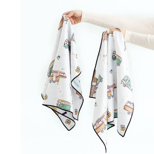 Ensemble de deux serviettes à mains à séchage rapide en microfibre gaufrée