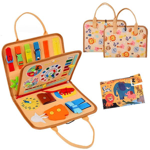 Busy Board – la planche d’activités qui occupe les mini mains (et sauve ta paix) | Sans destination fixe | $16.99