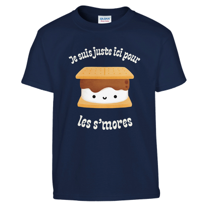 T-shirt Je suis juste ici pour les s'mores | Sans destination fixe