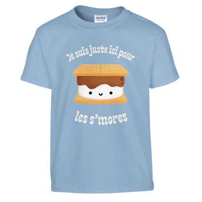 T-shirt Je suis juste ici pour les s'mores | Sans destination fixe