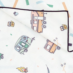 Ensemble de deux serviettes à mains à séchage rapide en microfibre gaufrée