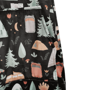 Sweat-shirt douillet style couverture à capuchon avec poche