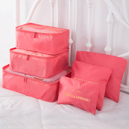 Ensemble 6 sacs de voyage – cubes de rangement dompteur de valise