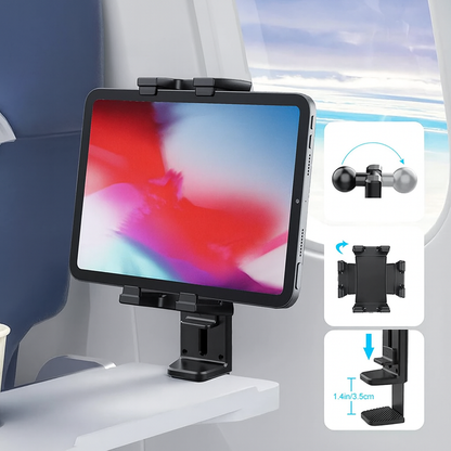 Support tablette/téléphone d’avion 360°