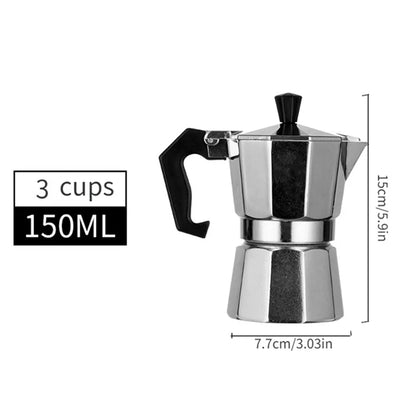 Cafetière moka octogonale – café de camp comme à la maison