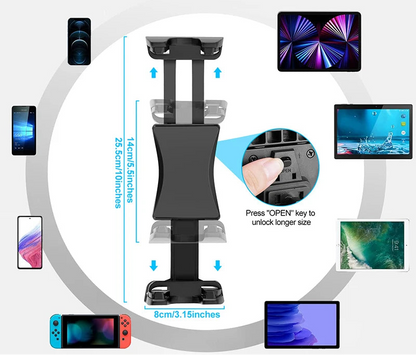 Support tablette/téléphone d’avion 360°