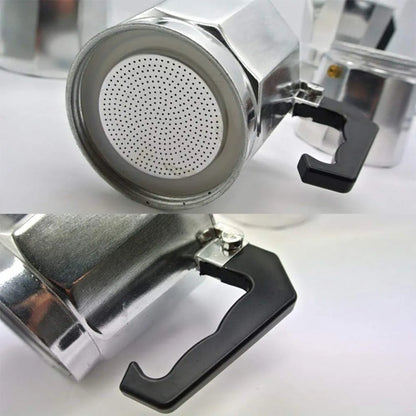 Cafetière moka octogonale – café de camp comme à la maison