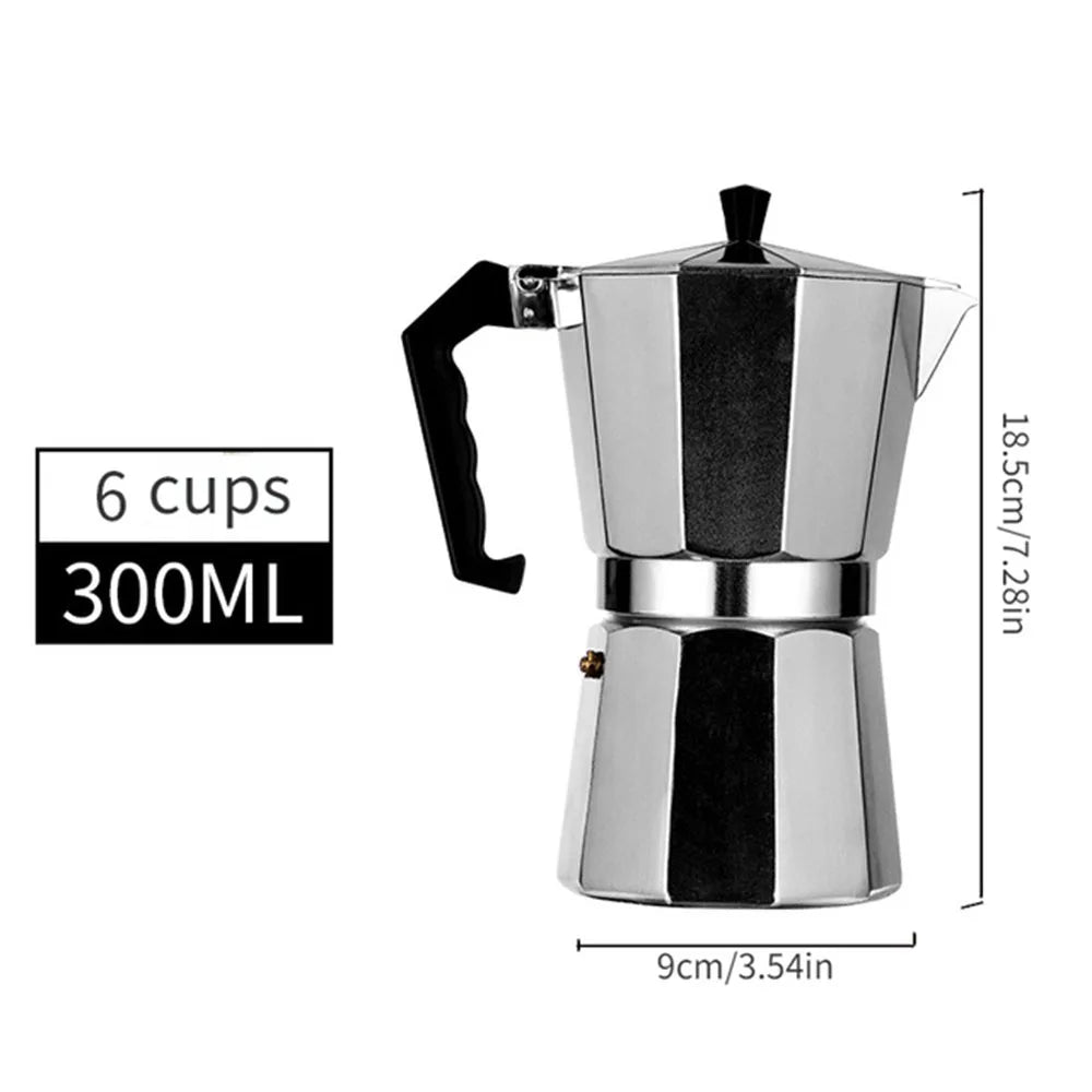 Cafetière moka octogonale – café de camp comme à la maison