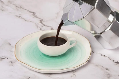 Cafetière moka octogonale – café de camp comme à la maison