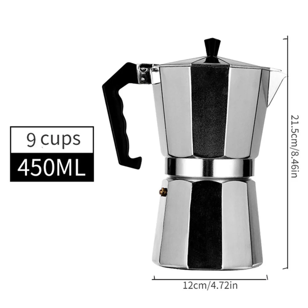 Cafetière moka octogonale – café de camp comme à la maison