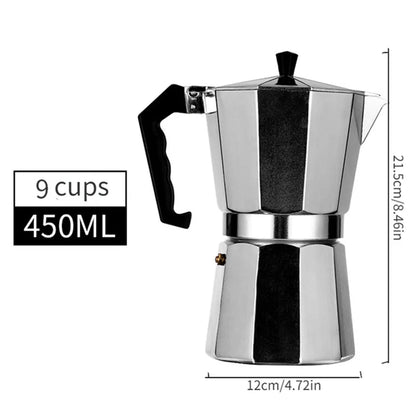 Cafetière moka octogonale – café de camp comme à la maison