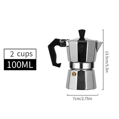 Cafetière moka octogonale – café de camp comme à la maison