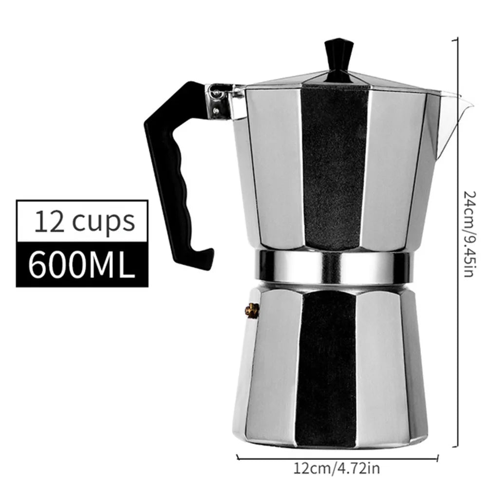 Cafetière moka octogonale – café de camp comme à la maison