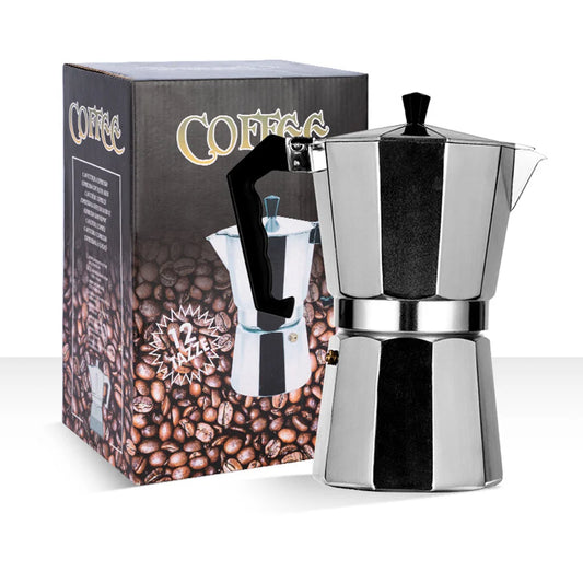Cafetière moka octogonale – café de camp comme à la maison