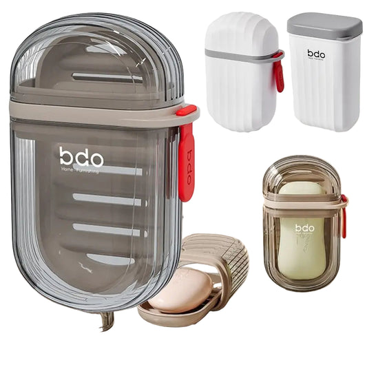 Boîte à savon de voyage avec égouttoir