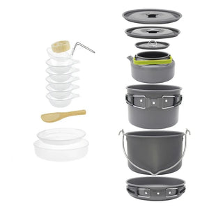 Ensemble de Popote de Camping Tout-en-Un